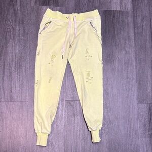 n:PHILANTHROPY Light Yellow Joggers